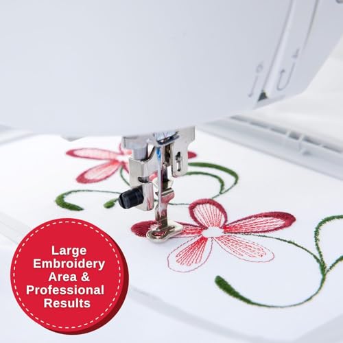 SINGER SE9180 Sewing & Embroidery Machine | 250 Built-in Stitches, 150 Embroidery Designs, 10 Fonts, 1-Step Buttonhole, 7" Touchscreen