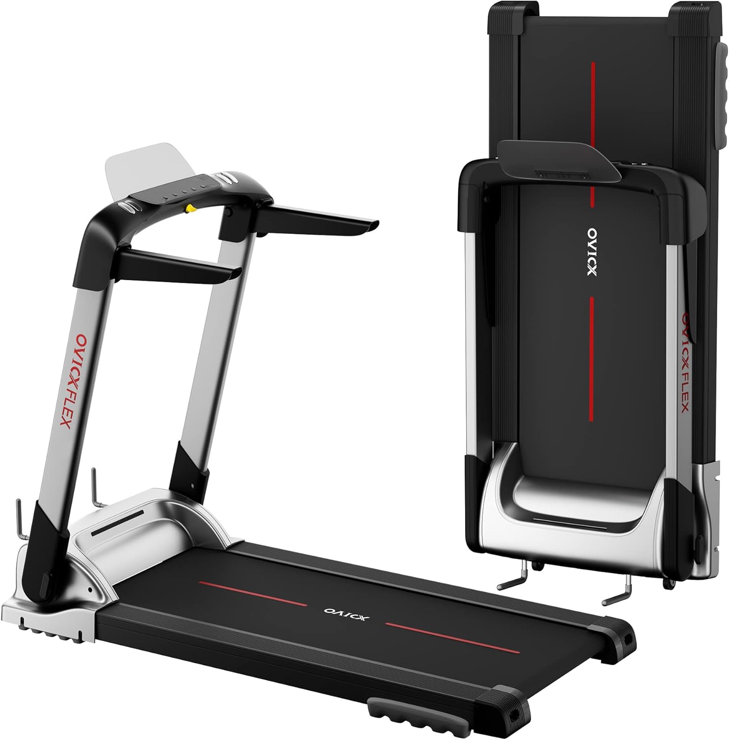 Ovicx Foldable Treadmills for Home - Portable Folding Compact Small Thin Electric Fold Up Lightweight Treadmill for Space Saver Apartment