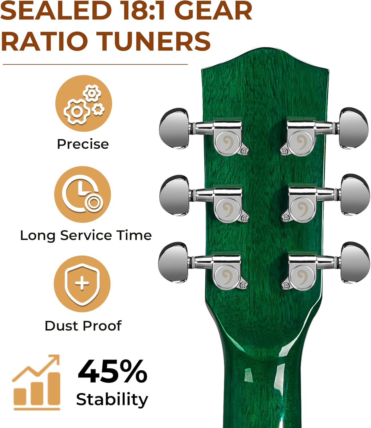 Acoustic Guitar 41 Inch Cutaway Acoustic Guitar Full Size Dreadnought Acustica Guitarra Bundle with Gig Bag for Adults Teens Beginners Professionals