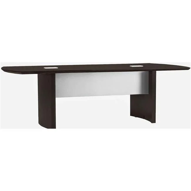 Mayline  8 ft. Medina Conference Table - Mocha Laminate - 29.5 x 96 x 42 in.