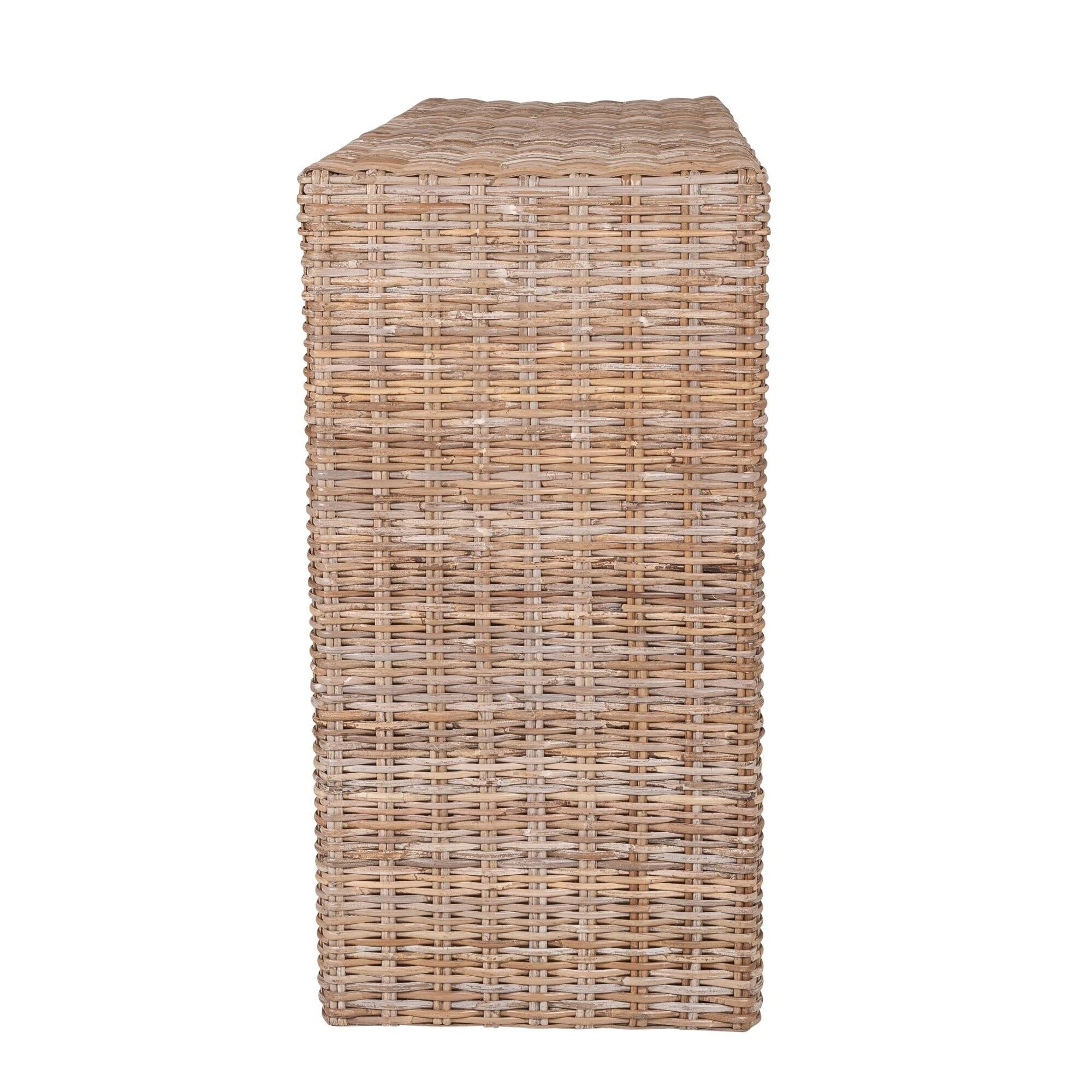 East at Main Caspian Rattan Console Table - Natural - Wicker