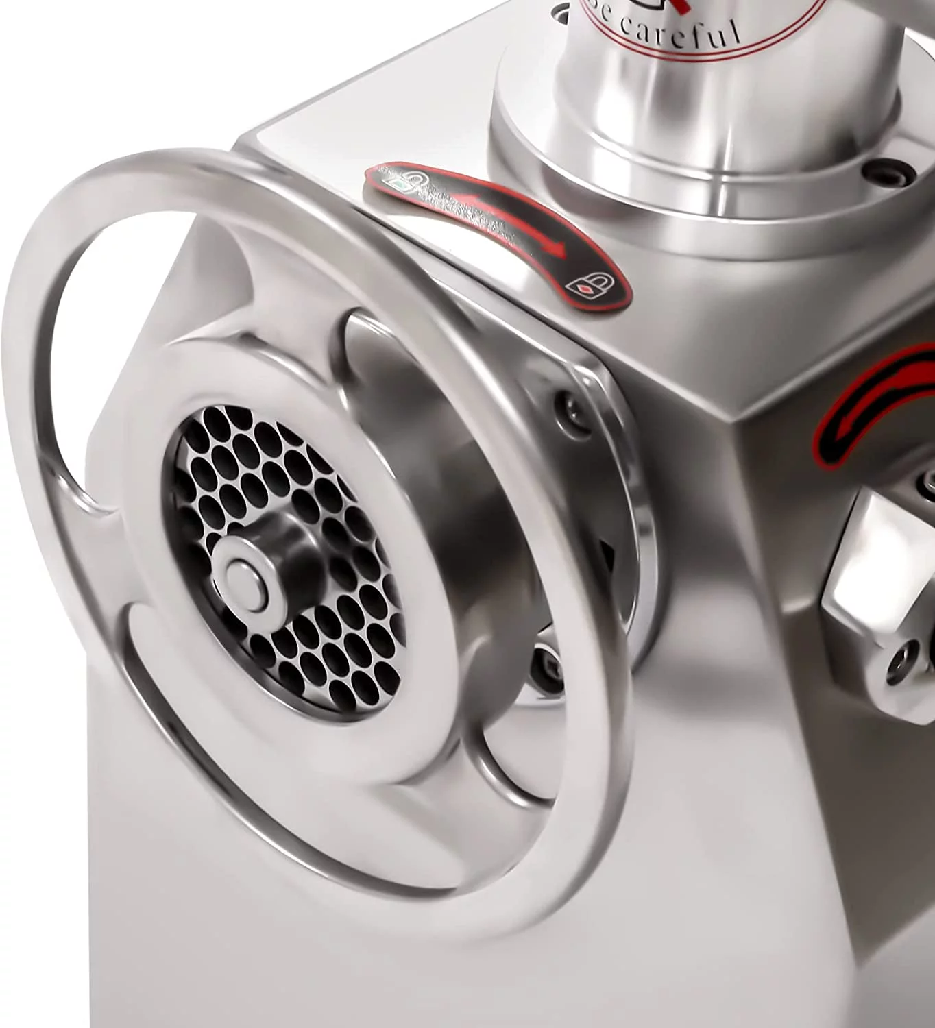 Miumaeov 110V Commercial Electric Meat Grinder Stainless Steel 1100W Counter Top 550lbs/h