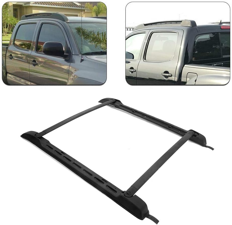 ANTS PART Roof Rack Rails for 2005-2022 Toyota Tacoma Double Cab Cross Bars Black