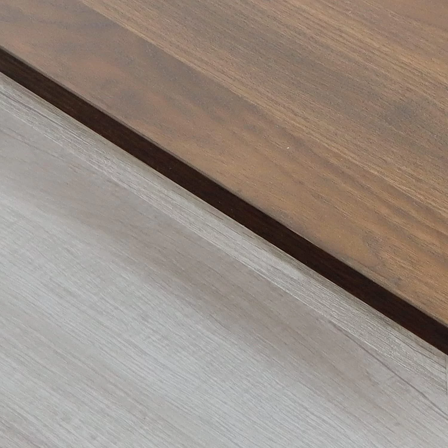 Coffee Table, Modern Farmhouse Wood Coffee Table with 2-Tier Storage, 40 Inch, Vintage White/Espresso