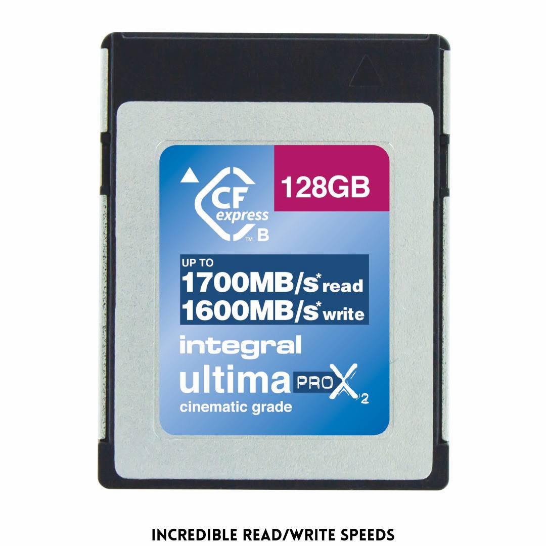 Integral 128GB, CFexpress Memory Card TypeB 2.0, 1700*11322x Read,1600 Write