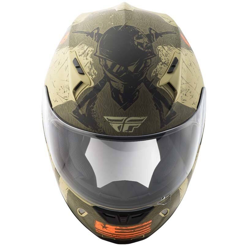 Fly Racing Revolt Helmet - Liberator (Medium) (White/Black)