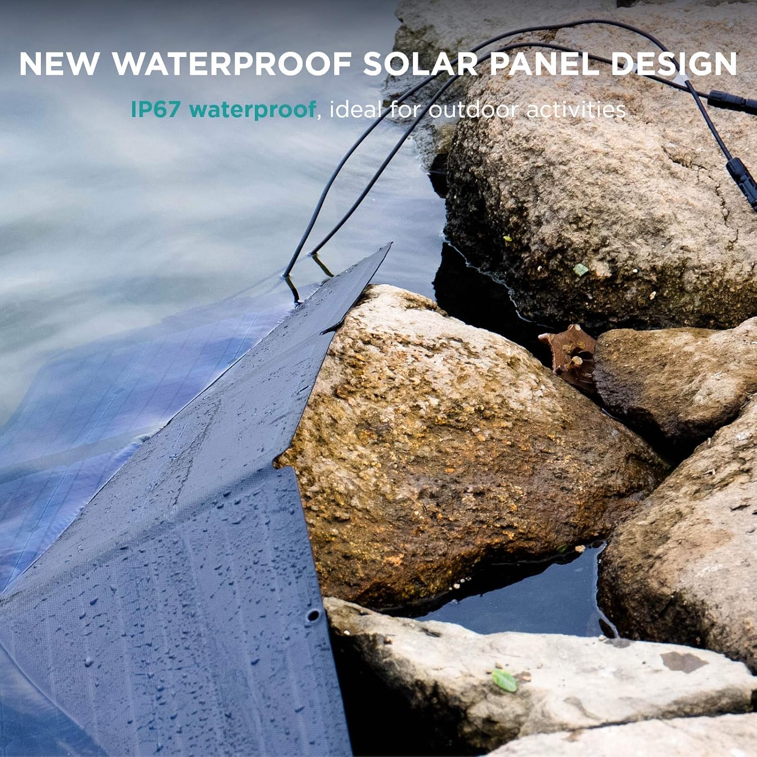 EF ECOFLOW RIVER Pro Solar Generator 720Wh with 110W Solar Panel, Portable Power Station Power Multiple Devices, Recharge 0-80% Within 1 Hour