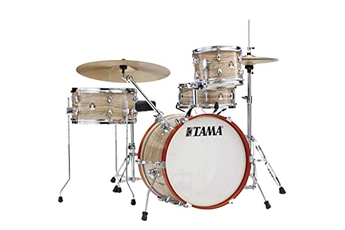 Tama Club-JAM LJK48S 4-piece Shell Pack with Snare Drum - Cream Marble Wrap
