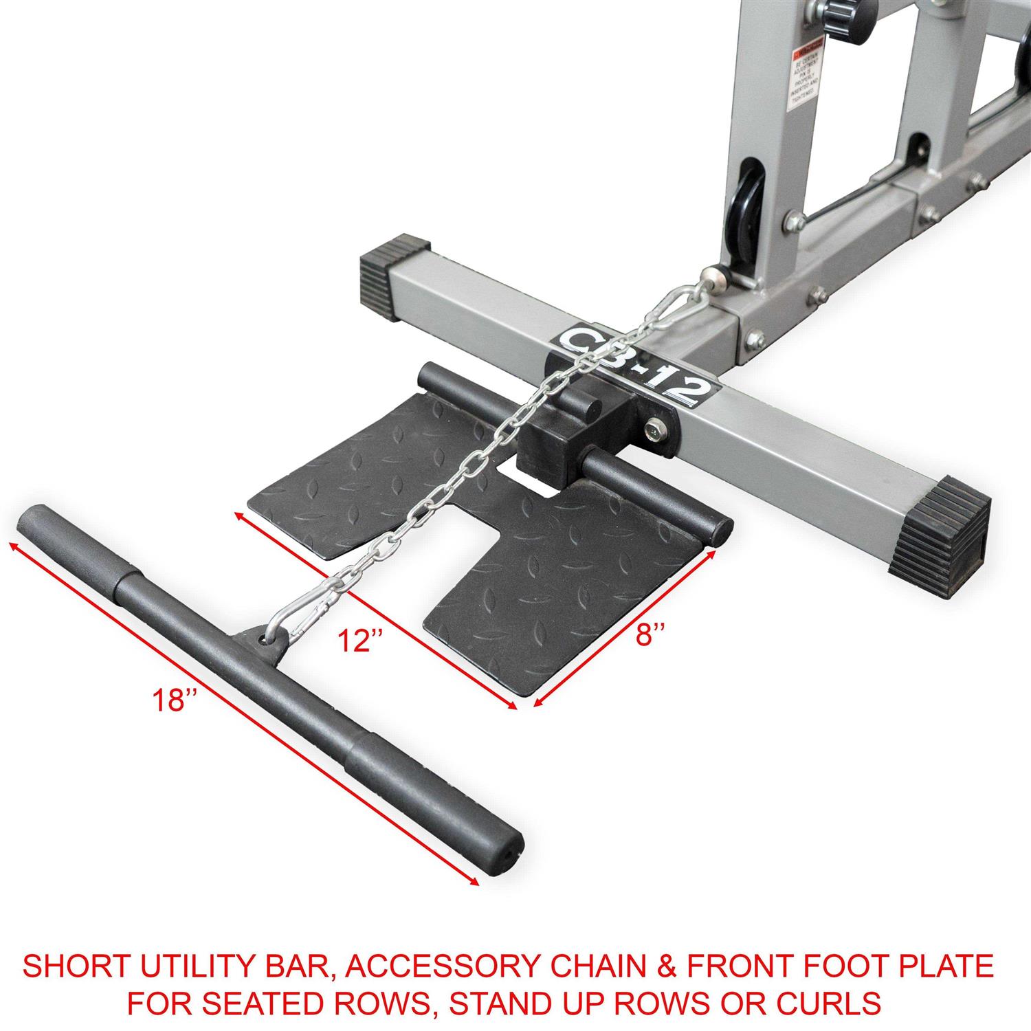 Valor Fitness Lat Pull Down Machine Adjustable Low Row Cable Pulley Exercise Equipment with Attachments - Sports Supplies Online Store