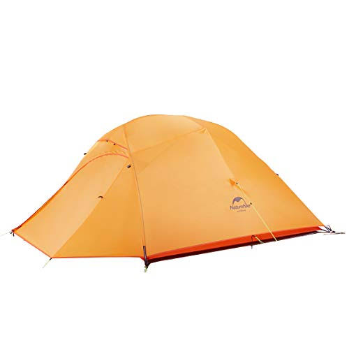 Naturehike Cloud-Up 3 Person Lightweight Backpacking Tent with Footprint - Free Standing Dome Camping Hiking Waterproof Backpack
