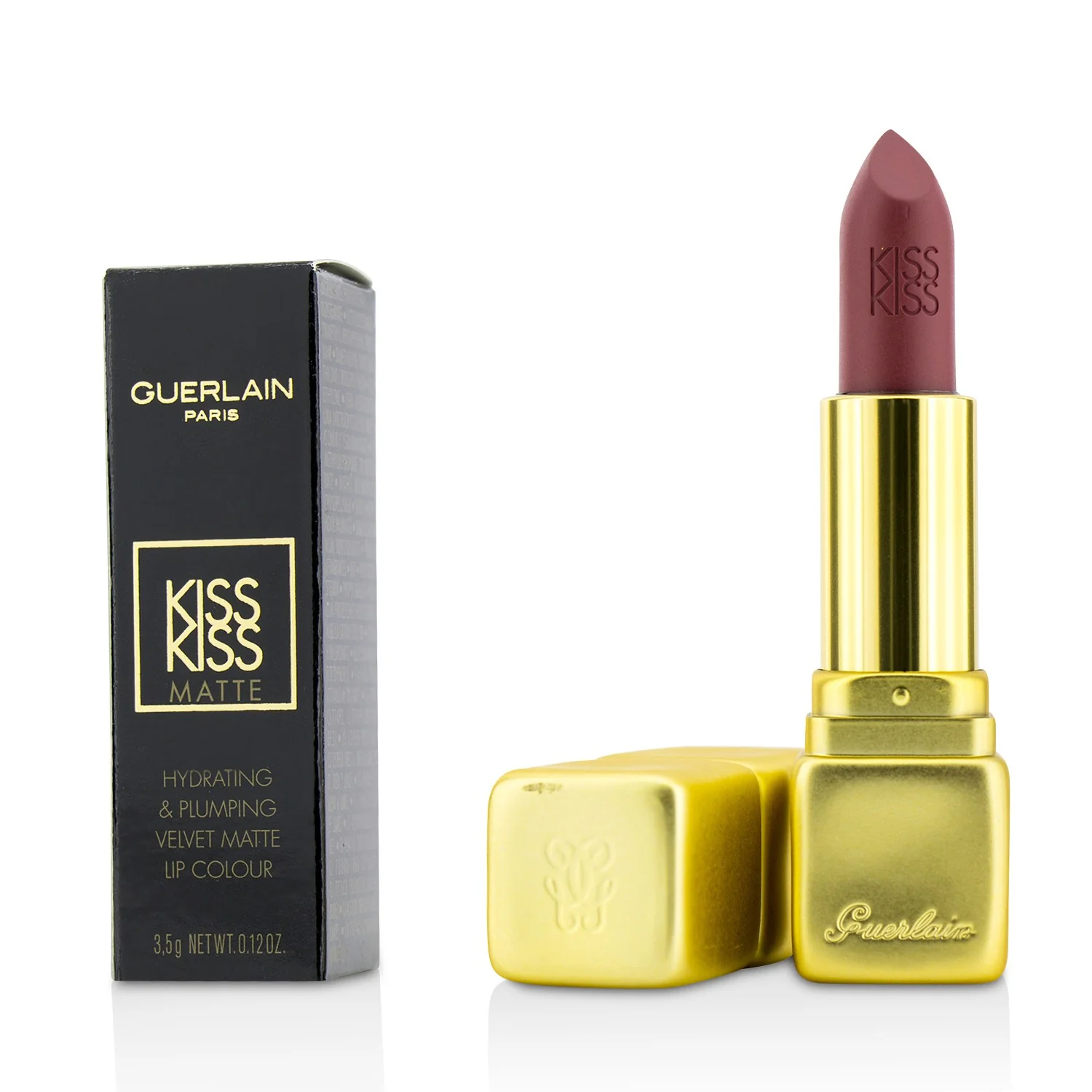 Guerlain KissKiss Matte Hydrating Matte Lip Colour - # M376 Daring Pink  3.5g/0.12oz