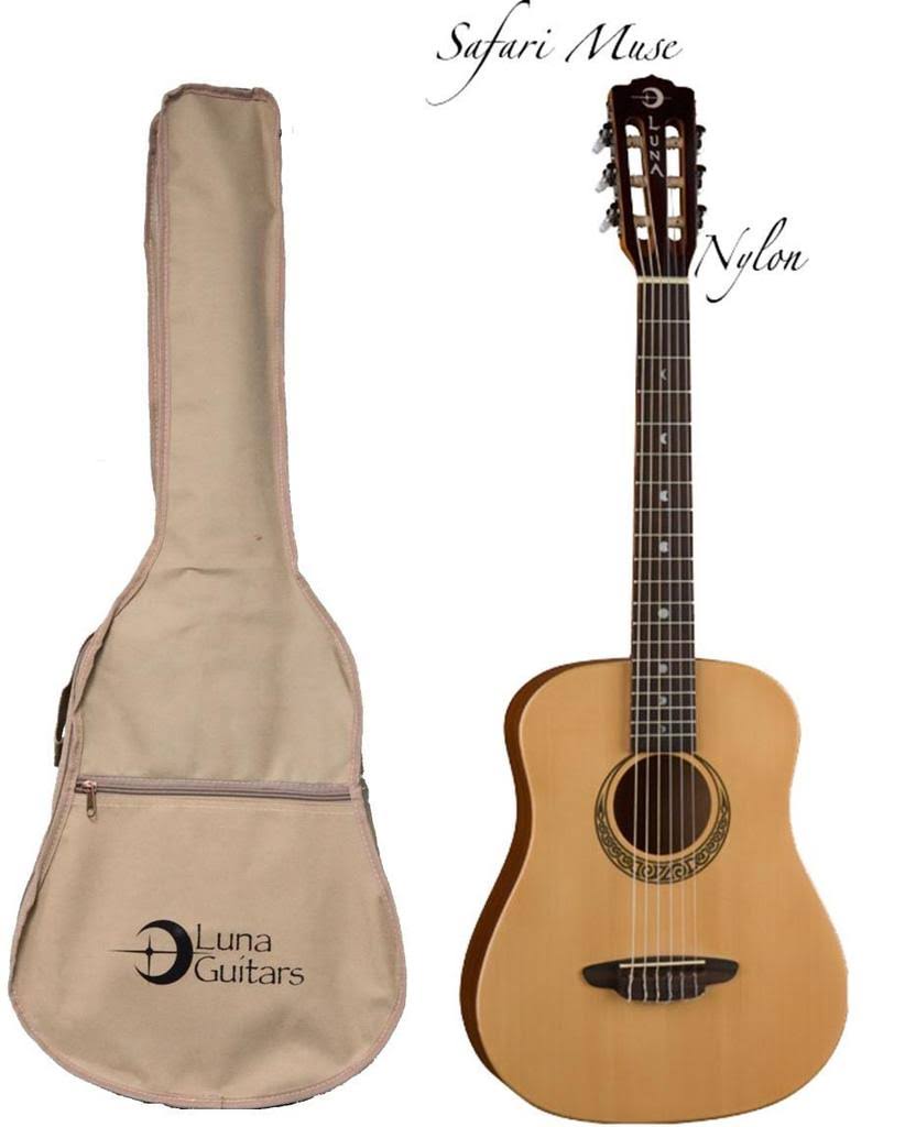 Luna Safari Travel Nylon Acoustic Guitar