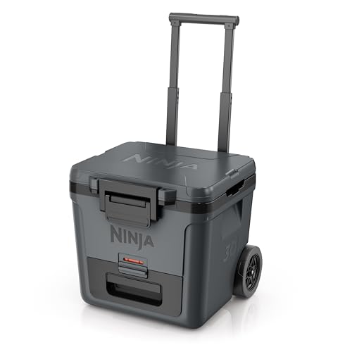Ninja FrostVault 45qt Wheeled Cooler with Dry Zone, Integrated Fridge-Temp Dry Storage Drawer, Premium Heavy-Duty Insulated Cooler