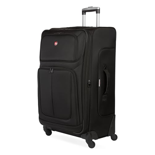 SwissGear Sion Softside Expandable Roller Luggage, Teal, 3 Piece Set (21/25/29)