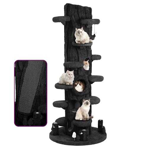 Luxury Cat Tree Tower for Indoor Cats,88.6" Tall Cat Tree