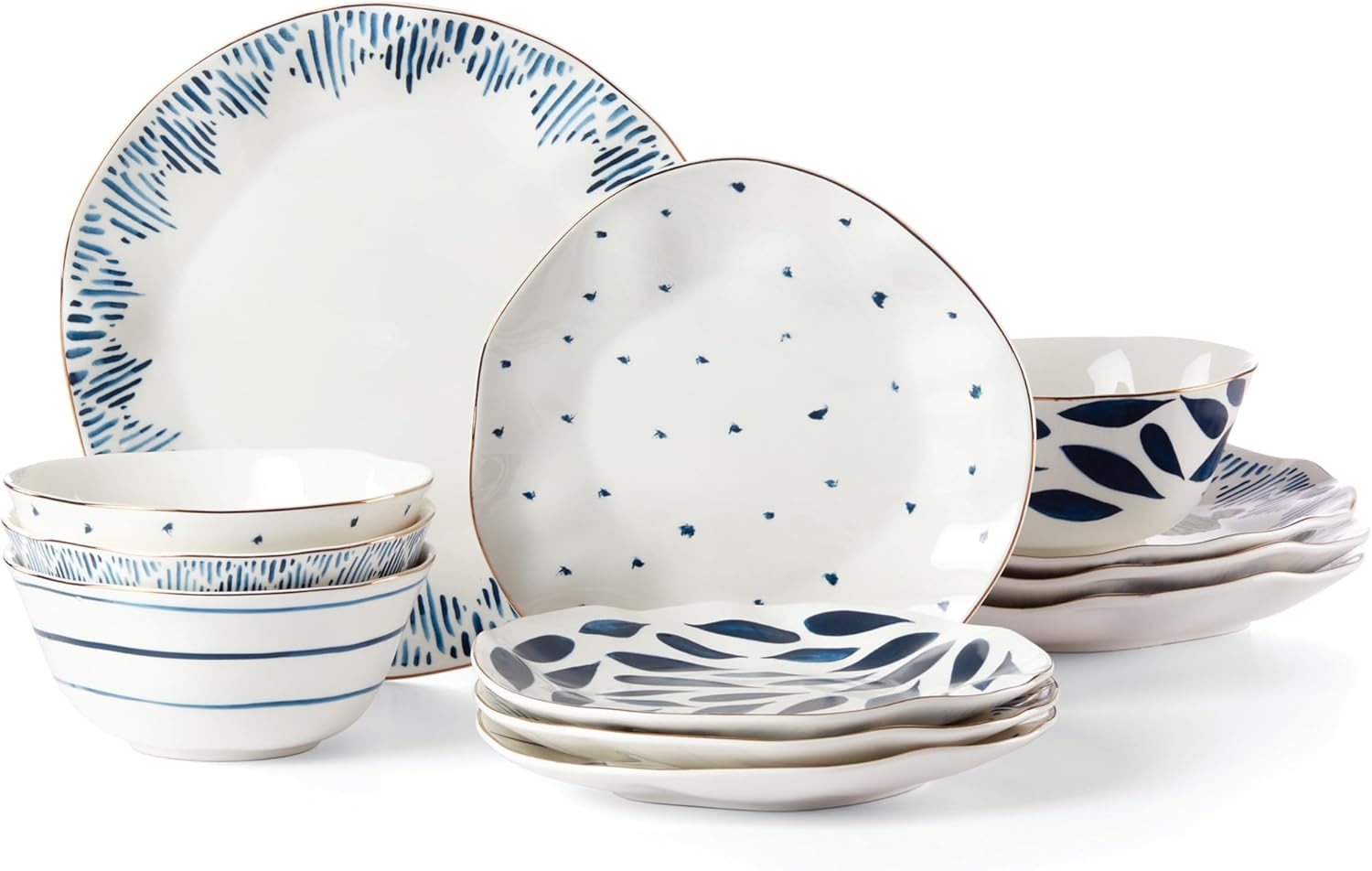 Lenox Blue Bay 12-Piece Dinnerware Set