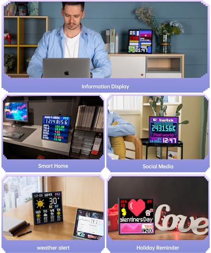 Divoom Pixoo-64 - WiFi Pixel Cloud Digital Picture Frame with APP Control