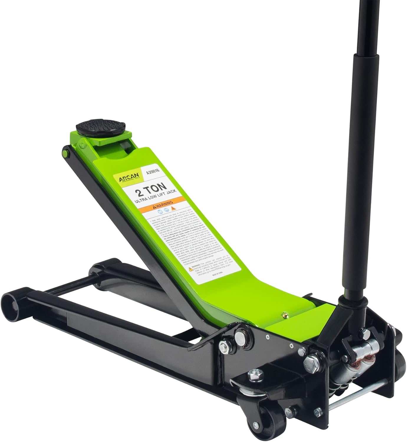 ARCAN TOOLS 2 Ton Extra Long Reach Low Profile Steel Floor Jack (A20016)