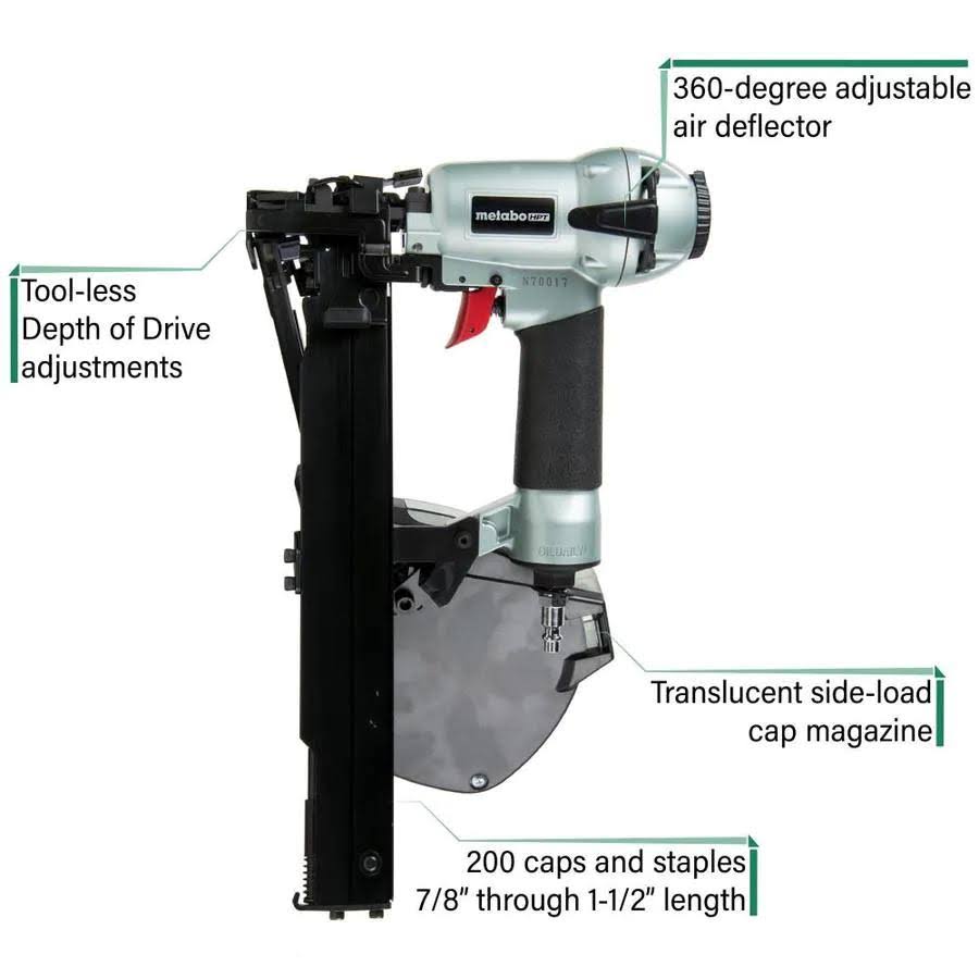 Metabo HPT N3808APM 18 Gauge 1-1/2 in Cap Stapler