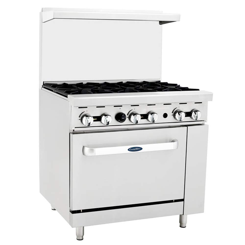 Atosa CookRite AGR-6B-NG 36" Gas Range with Full-Size Oven