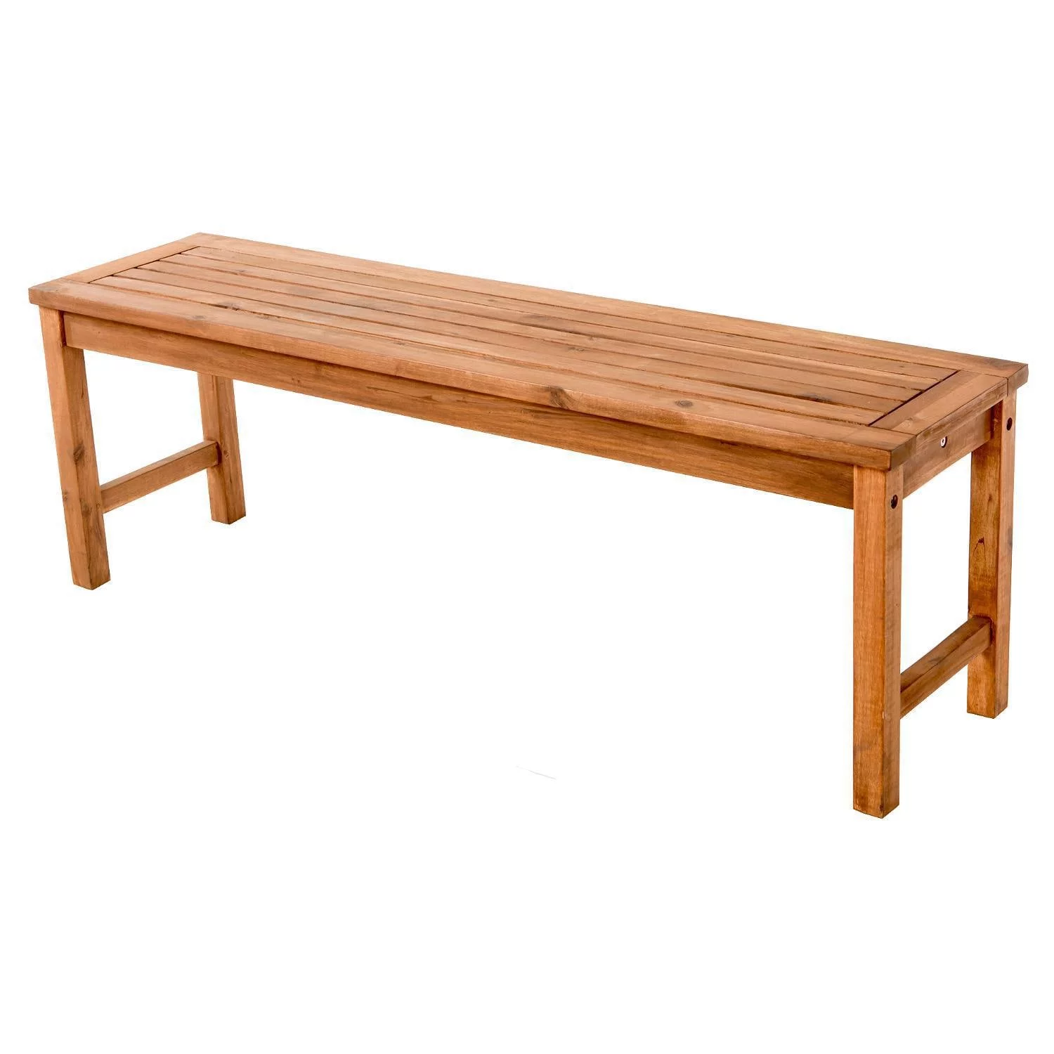 Acacia Wood Simple Patio 3-Piece Dining Set - Brown