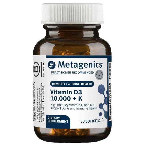 Metagenics D3 10,000 + K 60sg - Kansas Nuitrition - HNZSDS