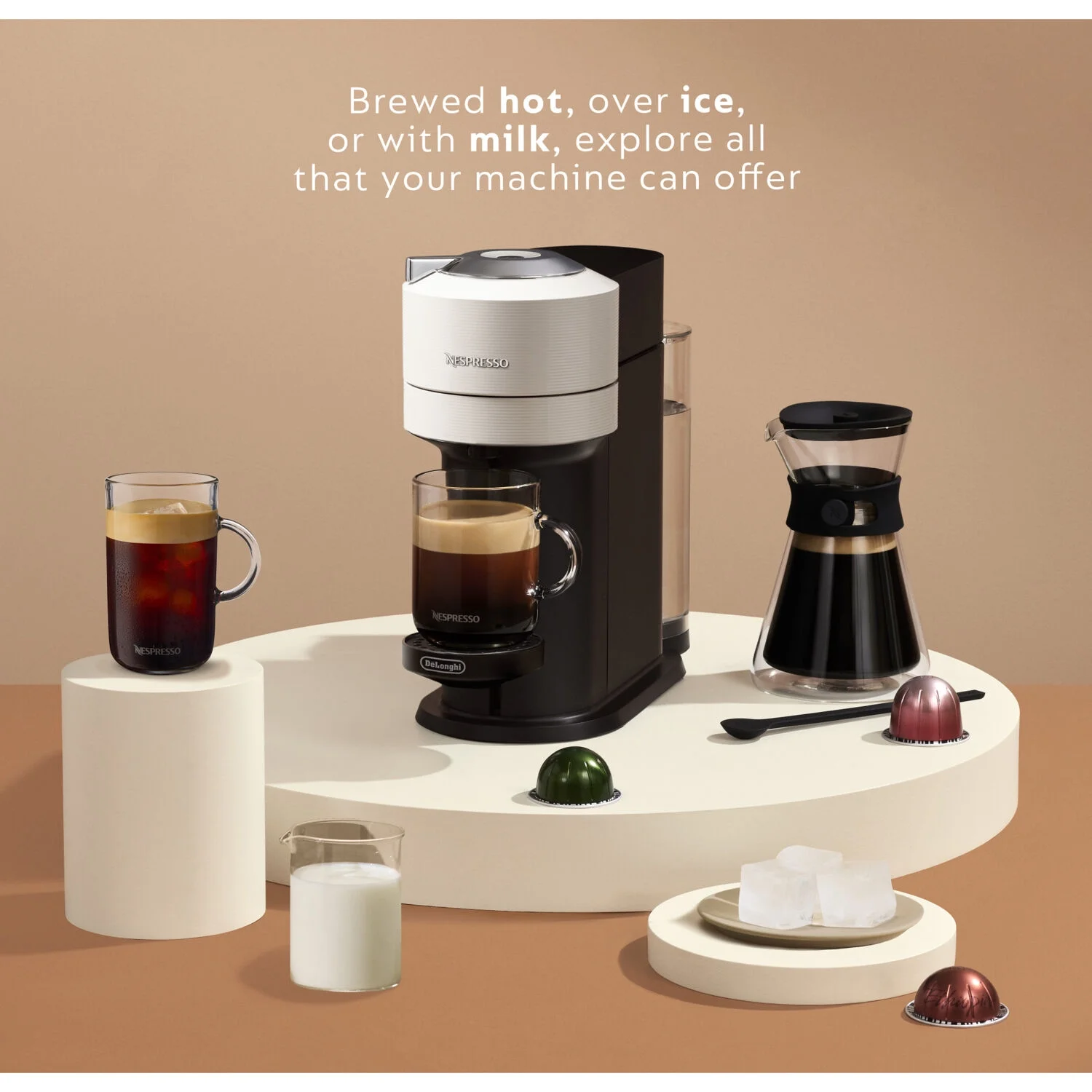 Nespresso Vertuo Next Coffee and Espresso Maker by DeLonghi, White