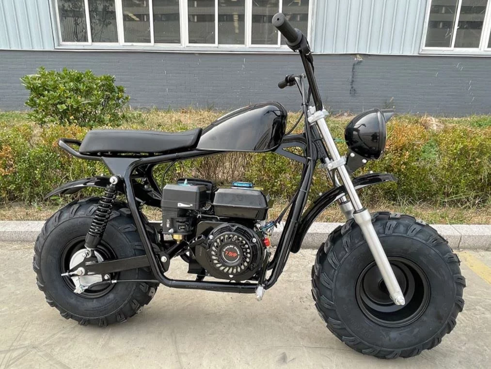 Vitacci MudStar 200 OffRoad Super Bike Motorcycle 200cc Trail Bike for Youth and Adults Pull Start Engine Wide Tires Powersport ( Color : Black )
