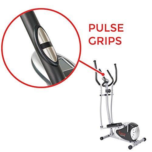 Elliptical Trainer with Hand Pulse Monitoring System by Sunny Health & Fitness - SF-E905