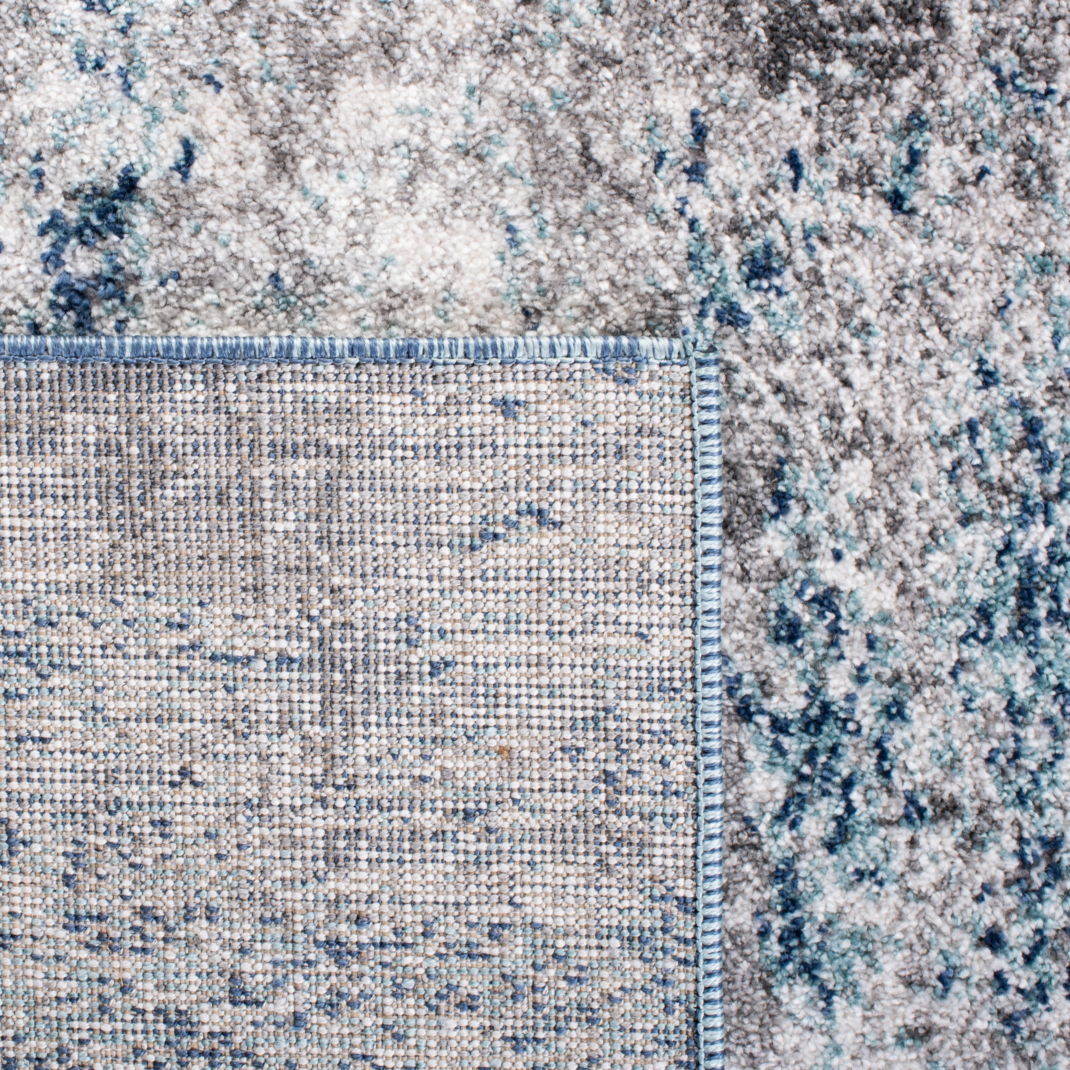SAFAVIEH Aston Georgiana Abstract Distressed Area Rug, Navy/Grey, 6' x 9'