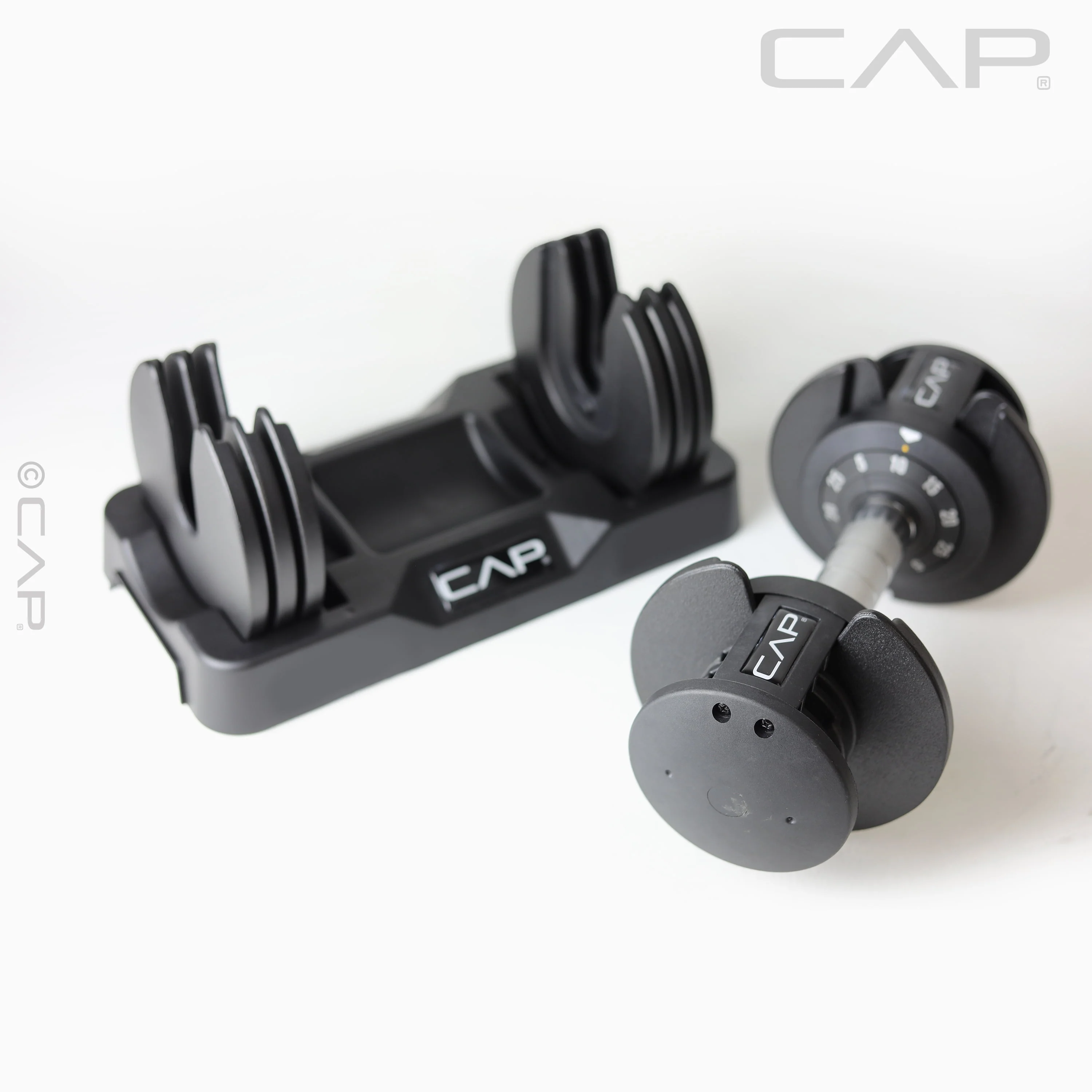 CAP Barbell 25lb. Adjustable Dumbbell, Quick Select 5-25, Single