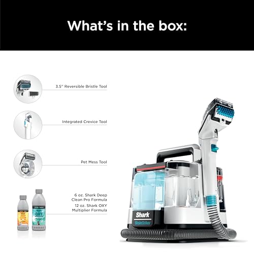 Shark StainStriker Portable Carpet Upholstery & Area Rug Cleaner, Bonus XL Tool & Full-Size Cleaning Solution, Stain & Odor Remover