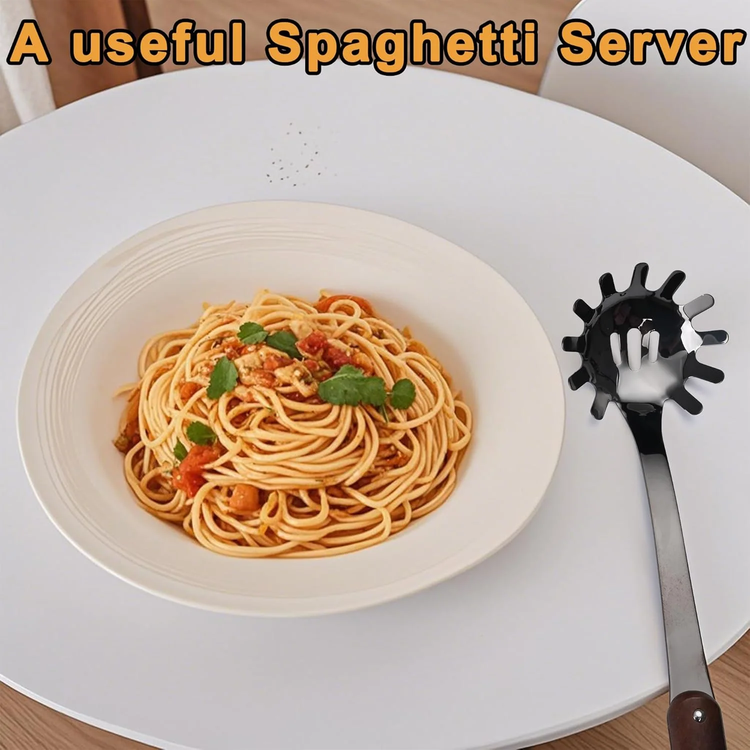 Stainless Steel Cooking Utensils Set, Mirror Polished 6 Pieces Kitchen Utensils Set, Kitchen Tools Set With Wooden Handle Non-Stick Heat Resistant