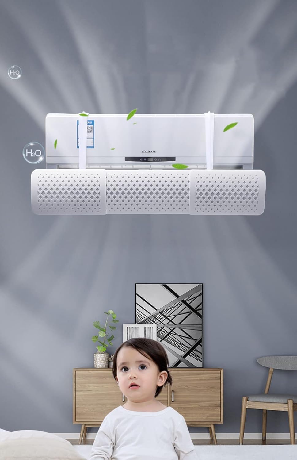 Wall-Mounted General air-Conditioning Wind Deflector, air-Conditioning Outlet Anti-Straight Blowing Wind Deflector