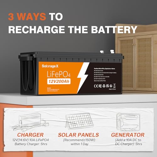 12V 100Ah Mini Group 24 LiFePO4 Lithium Battery, Built-in 100A BMS and Low Temp Cut Off, Max 1200W Power with 5000+ Cycles and 10-Year Lifespan