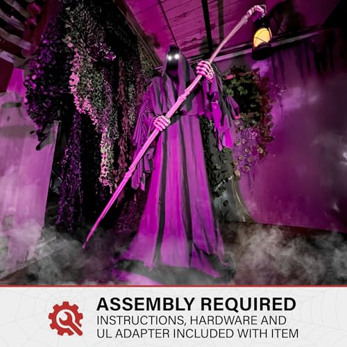Haunted Hill Farm Motion-Activated 7.5-Ft. Tall Smoldering Ghoul