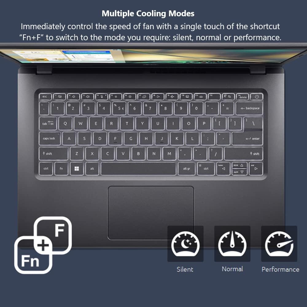 Acer Aspire 5 A514-55-545G Slim Laptop | 14.0" Full HD IPS Display | 12th Gen Intel Core i5-1235U | 8GB DDR4 | 512GB NVMe Gen 4 SSD | 802.11ax Wi-Fi