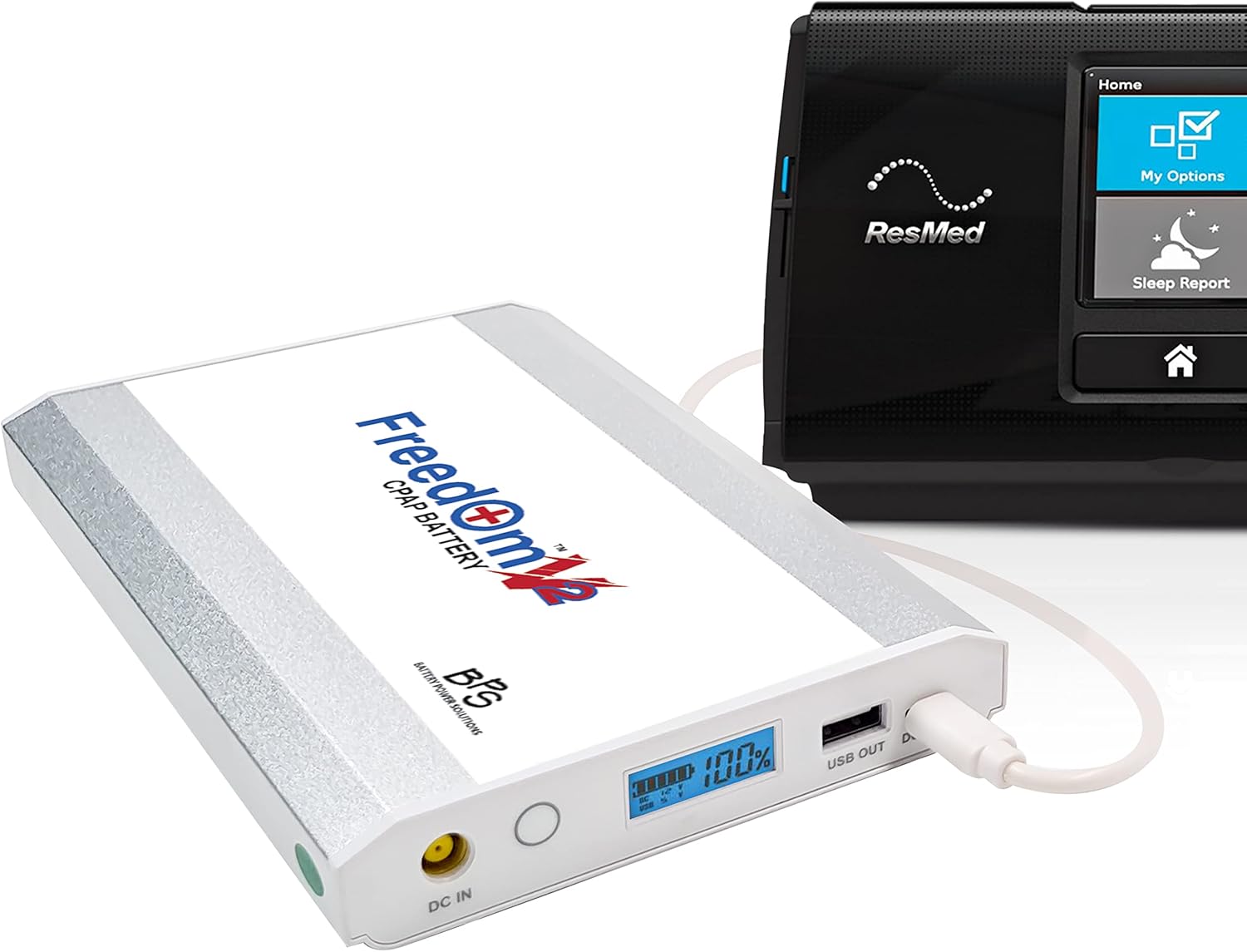 Freedom V2 CPAP Battery - Compatible with The ResMed AirSense 10 Machine for Camping, Air Travel or a Backup Power Supply