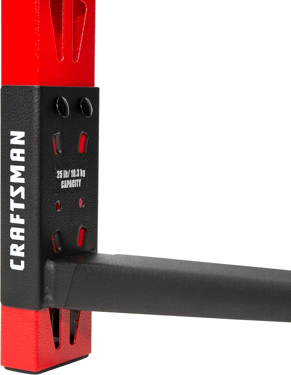 CRAFTSMAN 6-Arm, 10-Inch Deep Cantilever Rack Workshop Storage System for Lumber or Pipe, Arms Feature Anti-Marring Rubberized Coating and Roll Stops