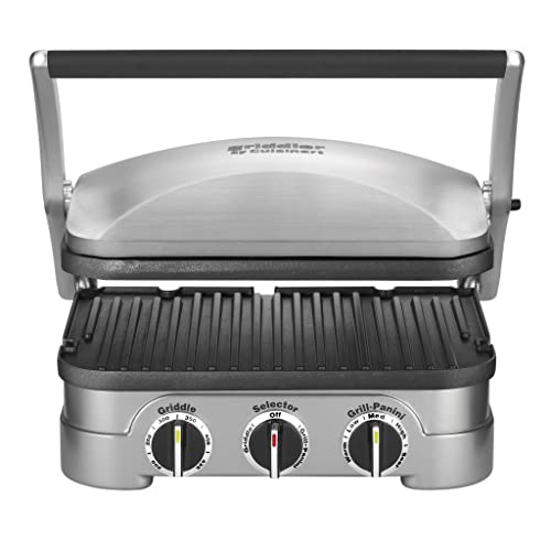 Cuisinart WAF-150 4-Slice Belgian Classic Waffle Maker, Square, Stainless Steel/Black