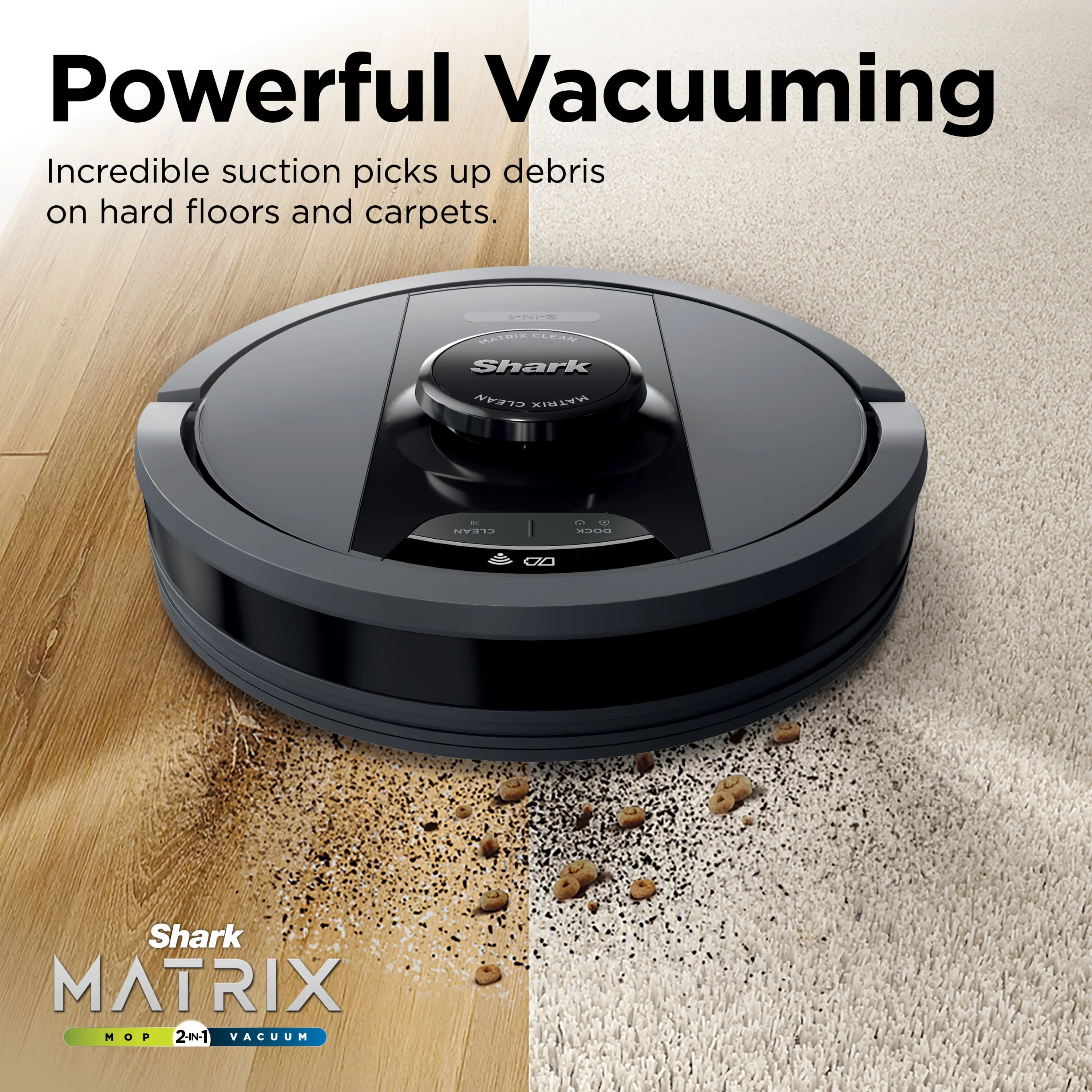 Shark Matrix Self-Empty Robot Vacuum & Mop with No Spots Missed, Bagless 30-Day Capacity, Precision Home Mapping, Wi-Fi, RV2400WS