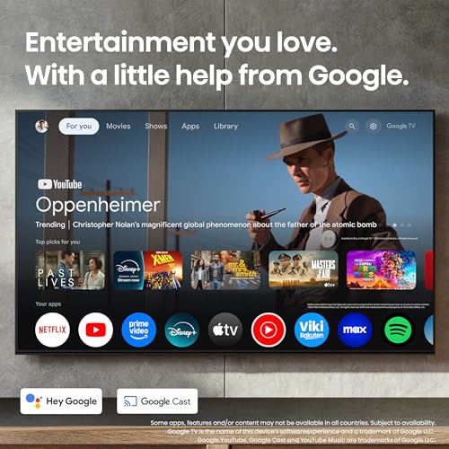 Hisense 85" Class U7 Mini-LED ULED 4K UHD Google Smart TV (85U75QG, 2025 Model) - QLED, Native 165Hz, VRR 288, Up to 3000 Nits, HDR10+