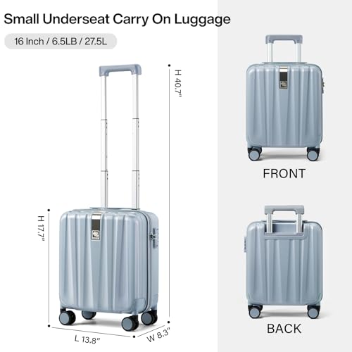 Hanke 29 Inch Luggage Suitcases With Spinner Wheels Lightweight PC hardside Rolling Suitcase With Travel Lock, Checked-Large 29-Inch(Blackish Green)