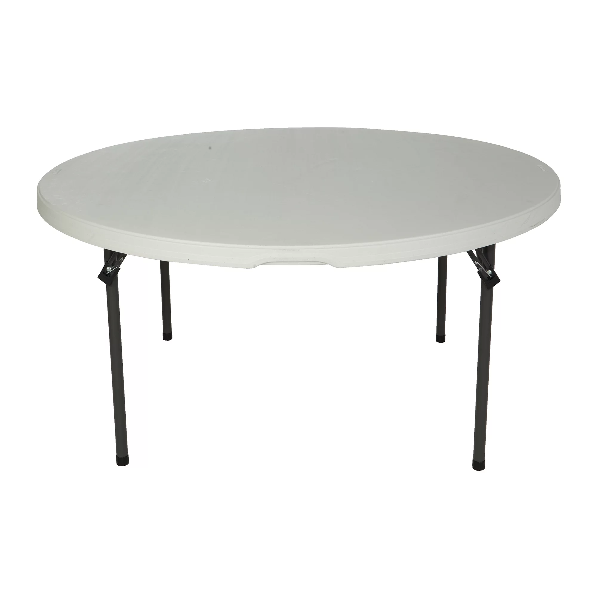 Lifetime 60 inch Round Folding Table, Indoor/Outdoor Commercial Grade, White Granite (280301)