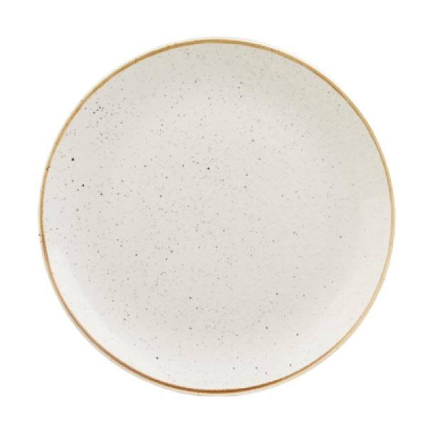 Churchill SWHSEV121 Stonecast 12-3/4 Coupe Plate - Barley White