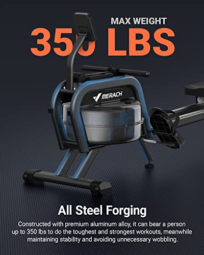 MERACH Rowing Machines for Home, Magnetic Rowing Machine with 16 Levels, Rower Machine of Quiet Resistance
