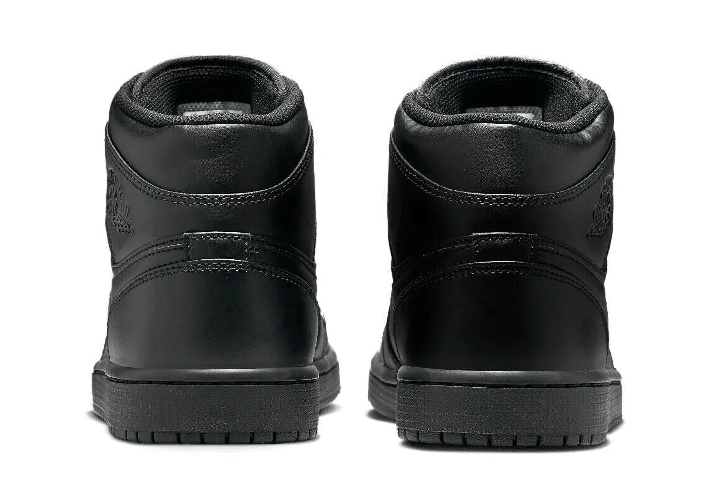 Men's Jordan 1 Mid Black/Black-Black (554724 093) - 9.5 - Curated Treasures Market