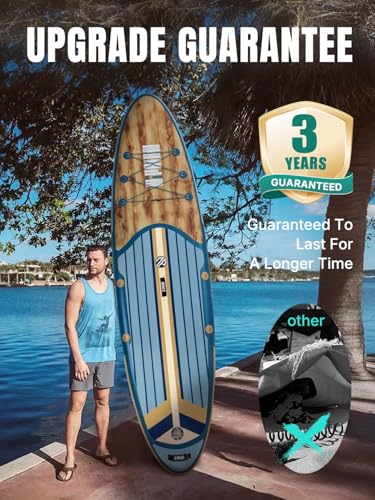 Niphean Inflatable Stand Up Paddle Board with SUP Accessories, Anti-Slip EVA Deck