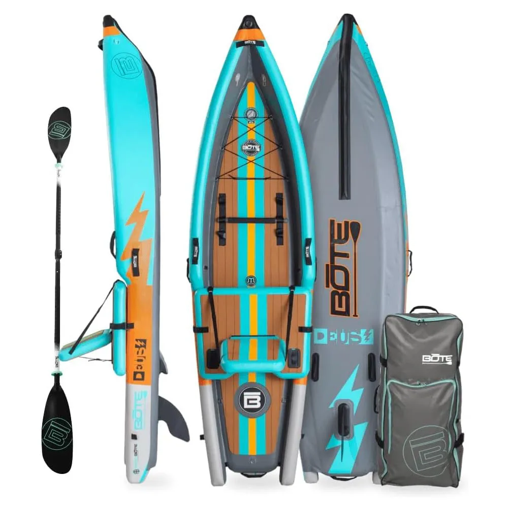 BOTE Deus Aero Inflatable Kayak Compatible with MagnePod for Adults and Kids, Including Travel Bag