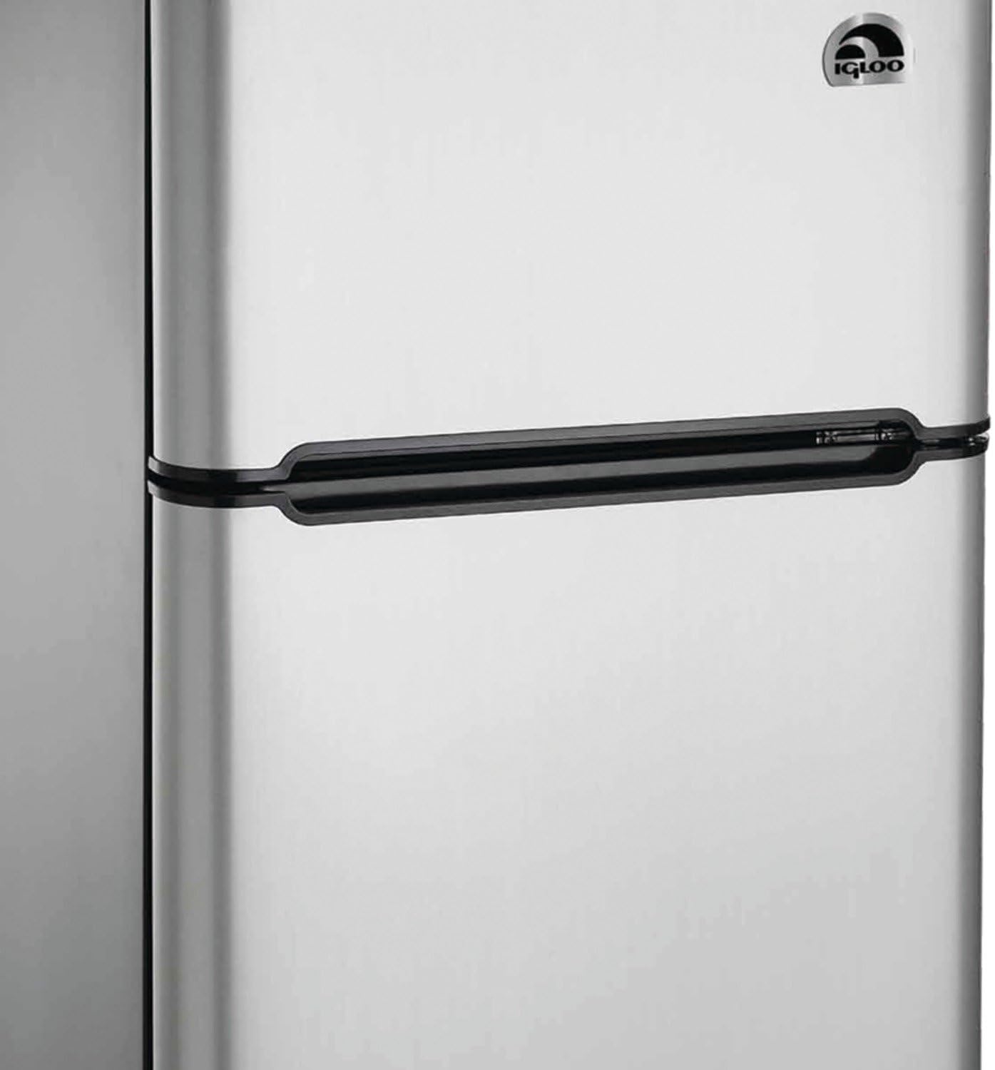 RCA RFR459 Compact Fridge with Freezer-Dual Adjustable Thermostat-Reversible Door-Removable Glass Shelves-Ideal for Bedroom/Dorm/Apartment/Office